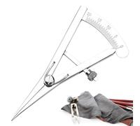 Mini Edge Press- Stainless Steel Body Build, Adjustable Screw Control, Precision Measuring Design, Compact Handheld Form | Ideal ForLêather Craft Trimming Marking DIY Workshop Tøol Use