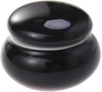 Mini, Effect Storage Tank with Sealing Cream Ceramic and Smooth Inner Surface Black Portable Sealed Bottle for Travel Makeup Creams and Tea LeafNice Design