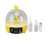 Mini Egg Incubator Automatic Temperature Control Digital Candler Poultry Hatching Machine for Chickens Ducks Pigeons Home School ABS Foam 7W 4 Eggs (Auto Turning)