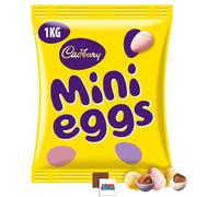 Mini Eggs 1kg - Milk Chocolate With Crisp Sugar Shell, Giant Sharing Bag, Easter Treats & Family Snack Pack Boxed Treatz