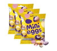 Mini Eggs Bag 74g x Pack of 3 - Milk Chocolate Delights in a Crispy Sugar Shell, Perfect for Sharing, Decorating Cakes, and More