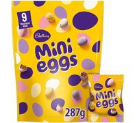 Mini Eggs Chocolate Selection | Easter Treat, Party Snack & Gift Favourite (Cadbury Mini Egg 287g)