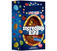 Mini Eggs Incredible Easter Egg 380g - an Eggs-ellent Easter Treat for Kids - Contains: 1 x Hollow Milk Chocolate Egg With in the Shell, 1 x Sharing Bag of Mini Eggs