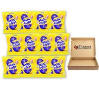 Mini Eggs Milk Chocolate Sharing Pouch 80g - Crispy Sugar Shell Easter Candy Treat (12 Packs)