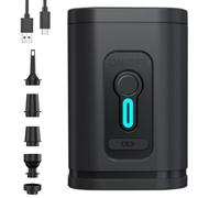 Mini Electric Air Pump, Portable Rechargeable with 3 Light Modes, Quick Inflation Deflation for Pool Floats Vacuum Storage Bags