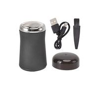 Mini Electric Beard Trimmer USB Rechargeable Portable Beard Clipper with Rotary Mesh and 3 Blade Floating Cutter Head for Men Travel Gifts (Black)