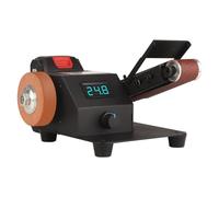 Mini Electric Belt Sander, Adjustable Angle for Grinding Polishing, High Speed 10000 R/Min, Includes Sanding Belts, Ideal for DIY Woodworking Projects
