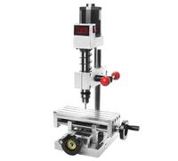 Mini Electric Benchtop Drill, 3 in 1 Tapping and Milling Machine, Height Adjustable, Clamping Range 0.6-6mm, Stepless Speed Control for Metal, Wood, Jewelry DIY