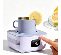 Mini Electric Beverage Cooler with Digital Temperature Control, 0.2L Portable Cooling Cup, Touch Control, Heat Dissipation, Includes 1.5m Data Cable