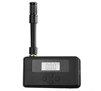Mini Electric Bicycle Tire Pump 120PSI with Digital Display, Intelligent Auto Stop, Type C Charging and Dual Nozzle Compatibility for Bikes and Motorcycles