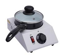 Mini Electric Chocolate Melting Machine Tempering Cylinder Melter Pan Home Commercial Single Pot Warming Heater with Ceramic Non-Stick Pot for Melt The Solid Chocolate into a Sauce 40W 220V