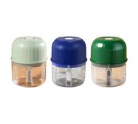 Mini Electric Food Chopper - Cordless Mini Chopper Electric, Portable USB Rechargeable Garlic Chopper & Vegetable Dicer for Nuts, Veg, Herbs, Meat, Quiet & Easy to Clean Home & Camping (3Pc)