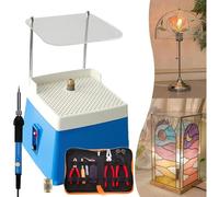 Mini Electric Glass Grinder, Portable Stained Glass Grinding Tool Kit, Automatic Water Mill for DIY Art Projects, Compact and Efficient Glass Grinding Solution