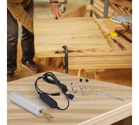 Mini Electric Grinder Set for Engraving, Polishing, Cutting & Punching - Electric Drill with 7 Copper Chucks, 10 Drill Bits, Adjustable-Speed 5V Power Cord(Set A)