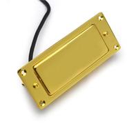 Mini electric guitar pickup double coil electric guitar pickup black gold chrome frame Electric Guitar Instrument Pickups(Gold)