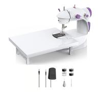 Mini Electric Handheld Sewing Machine Dual Speed Adjustment With Light Foot AC 100-240V Double Threads Pendal Easy To Use