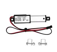 Mini Electric Linear Actuator 30mm Stroke | IP54 Shielded from Water & Overload Protection for Robots/Home Automation/Automated Openings | DC12V Low Noise Motor, 55dB Secure (Thrust 30N Speed