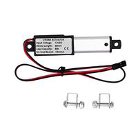 Mini Electric Linear Actuator 30mm Stroke | IP54 Shielded from Water & Overload Protection for Robots/Home Automation/Automated Openings | DC12V Low Noise Motor, 55dB Secure (Thrust 60N Speed