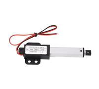 Mini Electric Linear Actuator DC 24V 3W with 50mm Stroke 150N Thrust and 4mm Per Second Speed - Aluminum Tube and ABS Connector with Integrated Limit Switch and Overload Protection