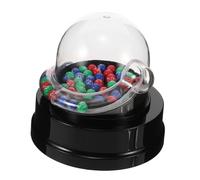 Mini Electric Lottery Machine with Transparent Design Portable Bingo Ball Game Prop for Parties Use Compact Lotto Ball Picker Fun Family Entertainment Device