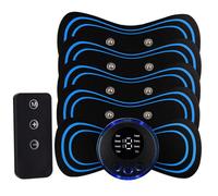 Mini Electric Massager 10 Levels 5 Modes Rechargeable TENS Cervical Pads