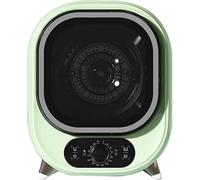 Mini Electric Portable Clothes Dryer, 500W Electric Tumble Laundry Dryer, For Apartment, Dorm, Capacity Front Load Compact Tumble Laundry Dryer With Stainless Steel Tub (Color : Green) Star of Light