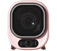 Mini Electric Portable Clothes Dryer - Compact Tumble Laundry Dryer, 500W, Stainless Steel Tub - Ideal for Apartments (Color : Pink) Star of Light