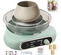 Mini Electric Pottery Wheel Ceramic Machine - DIY Pottery Kit For Beginners With Clay Tool Set - Ideal Turntable Potter's Wheel For Kids And Adults - Enhance Artistic Skills