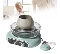 Mini Electric Pottery Wheel Ceramic Machine, Turntable Potter's Wheel, Pottery Forming Machine with Clay Tool Set, Forward and Reverse Adjustable for Adults and Beginners,Blue