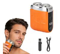 Mini Electric Razor for Men,2026 Upgraded Portable USB Rechargeable Double Head Shaver, Wet & Dry Mens Shavers Electric Cordless Beard Trimmer for Home, Travel & Office Use