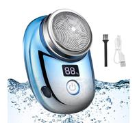 Mini Electric Razor,Mini LED Digital Display Electric Shaver Portable - Fast Charging Multifunctional Waterproof Razor Rustproof for Beard, Chest Hair, Body Hair