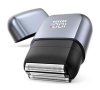 Mini Electric Razor, Upgraded Electric Shaver for Men, Foil Shaver for Men with 3 Blade Heads Floating Head IPX7 Waterproof Wet/Dry USB Type C(Metallic Silver)