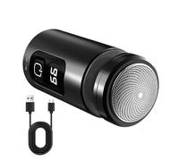 Mini Electric Razor - Waterproof Cordless Razor with LED Display | USB Rechargeable Face and Beard Shaver, Wet Use and Body Hair Removal, Compact Prep Tool for