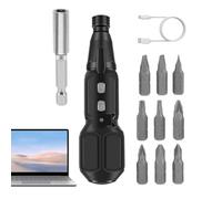 Mini Electric Screwdriver | 3.6V Ratchet Drill Tool | 2Nm Cordless Screwdriver Set with 10 - for Electronics Furniture Appliances Watches Repair