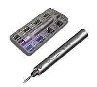 Mini Electric Screwdriver, Screwdriver Set with 32 Magnetic Precision Bits, LED lithium battery cordless brushless mini electric screwdriver, Professional Repair Tool Kit (Gifts Choice)