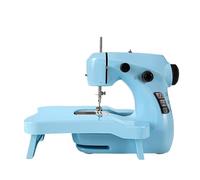 Mini Electric Sewing Machine For Beginners With 42 Pcs Set Portable Household Light Foot Pedal Straight Line Hand Table(A)