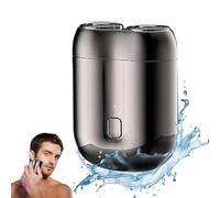 Mini Electric Shaver, Electric Razor for Men, Mini Double Head Razor Rechargeable Portable Razors Washable Travel Shaver for Men Home, Travel & Office Business Trip Use