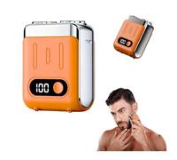 Mini Electric Shaver for Men, 2025 Portable Razors for Men IPX7 Waterproof Shavers Cordless Rechargeable Magnetic Double Head Shavers for Home Travel All (H)