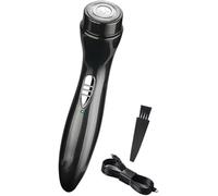 Mini Electric Shaver for Men - Pocket Size Cordless Beard Trimmer, USB Rechargeable Wet/Dry Portable Grooming Kit for Travel, Car & Camping (Black)