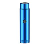 Mini Electric Shaver for Men Portable USB Rechargeable Wet & Dry Use Rotary Electric Shaver for Travel Blue, mini