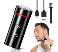 Mini Electric Shaver, Men's Electric Razor, USB Rechargeable Waterproof Easy Trim Shaver, Multifunctional Washable Wet and Dry Razor