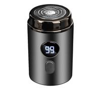 Mini Electric Shaver - Mini Shaver with LED Display Battery Operated, Beard Trimmer 4.5x7.5cm with Digital Display | Waterproof Electric Shaver for Body, Chest, Armpit, Leg, Daily, Men, Fidance