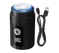 Mini Electric Shaver - Portable Waterproof Facial Shaver for Men | USB Rechargeable and Dry Shaver for Beard Care, Body Hair Removal, Nose Hair Trimmer