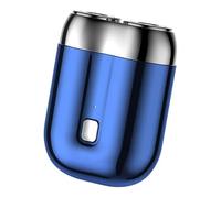 Mini Electric Shaver Waterproof USB Rechargeable Cordless Electric Travel | Waterproof Portable Facial Razor Personal Home Travel Shower Airplane (Blue)