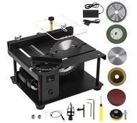 Mini Electric Table Saw for Metal and Wood Cutting - Versatile Craft Cutter for Hardwood, Plastic, Acrylic, Deep Cutting up to 35mm, Ideal for Grinding and Engraving