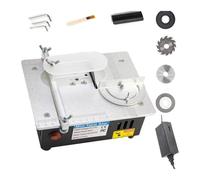 Mini Electric Table Saw for Woodworking, Adjustable Cut Depth, Compact Desktop Cutting Machine for DIY Crafts and Miniature Projects, 120V