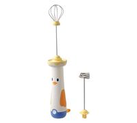 Mini Electric Whisk | Cartoon Duck Rechargeable Portable Milk Frother Tool,Electric Egg Beater Drink Mixer Wand,for Milkshakes Cream Butter Cakes Espressos Lattes Baking Cooking Mixing
