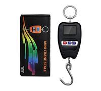 Mini Electronic 50Kg 10g Hanging Scale LCD Digital Scale Fishing Weights Pocket Scale Luggage Scales 200kg/300kg/50KG(Blu)