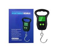 Mini Electronic 50Kg 10g Hanging Scale LCD Digital Scale Fishing Weights Pocket Scale Luggage Scales 200kg/300kg/50KG(Silver)