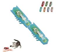Mini Electronic Robot Beetle Funny Cat Toy,Cat Toys Interactive,Cat Bug Educational Toy for Indoor Cats Kitten Play Chase Exercise (D, 2PC)